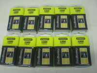 joblot 10 x boxes stanley Staples for Staple Gun 8mm Type H 10,000 PIECES TOOLS