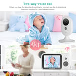 3.2 In LCD 2.4G Wireless Baby Video Monitor 2 Way Audio Night Vis-ion Securi New