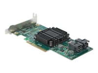 Delock Pci Express X8 Card To 2 X Internal Sff-8643 Nvme - Low Profile Form Factor - Kontrollerkort - U.2 Nvme - Låg Profil - Pcie 3.0 X8