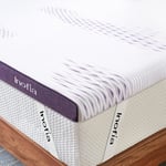 Inofia Sleep Gel Memory Foam Mattress Topper Double, 8CM GELEX Bed Topper with |