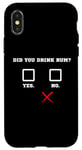 Coque pour iPhone X/XS Did You Drink Rhum – Humour amusant pour bar