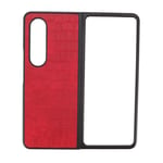 &eacute;Tui De T&eacute;L&eacute;Phone &agrave; &eacute;Cran Pliable, R&eacute;Sistant Aux Chocs Et Aux Rayures, &eacute;Tui En Cuir Pu Pour Samsung Galaxy Z Flod 4 Rouge