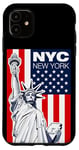 Coque pour iPhone 11 Cool New York Statue of Liberty, This is My New York City