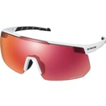 Shimano Clothing S-PHYRE Glasses Metallic White RideScape Road Lens - One Size