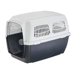 Ferplast Dog Carrier CLIPPER 6, IATA Approved Dog Travel Crate, Large Dog Carrier max 45 Kg, Pet Carrier for Airline, Car, Train, 93 x 65 x h 68 cm, Steel Door, Secure Closure