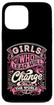 Coque pour iPhone 13 Pro Max Girls Change the World Leader féminin positif