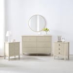 Large Chest Of Drawers And Pair Of Bedside Tables - Hales Taupe Range