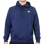 Nike M NSW Club Hoodie PO BB Sweat-Shirt Homme Midnight Navy/Midnight Navy/(White) FR: 3XL (Taille Fabricant: 3XL)