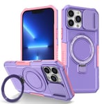 Apple iPhone 13 Pro Max Magsafe Sliding Cover Case Purple