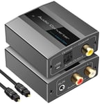 Analog to Digital Audio Converter  to Optical with Optical Cable Audio4706