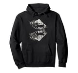 Wolf Mountain Reflection Wolves Nature Wildlife Pullover Hoodie