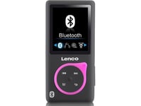 Lenco Xemio-768 Pink, Mp3-Spelare, 8 Gb, Lcd, Usb 2.0, Svart, Rosa, Hörlurar