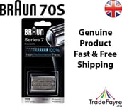 Braun 70S Shaver Replacement Foil Cutter Cassette Series 7 Pulsonic 9000 -SILVER