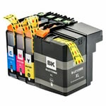 4 Non-OEM Ink Cartridges LC129XL & LC125XL fits for Brother  MFC-J6720DW J6520DW