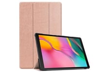 Hsmy Housse et étui pour tablette Etui samsung tab a 8.0 with s pen p200 2019 housse or rose avec protection d'écran en verre trempé (xys012)