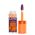 NYX Professional Makeup Laque à Lèvres Repulpante, Couleur Intense, Hautement Pigmentée, Fini Ultra-Brillant, À l'Huile de Gingembre, Vegan, Duck Plump, Teinte : Pure Plum-p