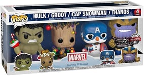 Funko Pop! Marvel Happy Holiday 4-Pack