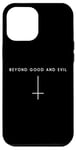 Coque pour iPhone 14 Pro Max Beyond Good and Evil Croix inversée – Satan minimaliste