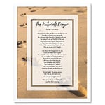 Artery8 Jesus Lord Footprints In The Sand Poem Inspirational Art Print Framed Poster Wall Decor 12x16 inch