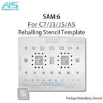 Amaoe SAM1-17 BGA Reballing Stbbles Pour Samsung Toutes les séries A gamme complète Exynos CPU RAM EMMC POWER Chargeur IC 18/Net Réparation - Type SAM6