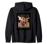 Extravagant design: Artful collage - Fortune favors the Bold Zip Hoodie