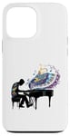 Coque pour iPhone 13 Pro Max Piano Piano Jouant Piano Joueur Art