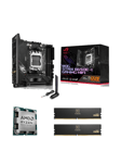 AMD Bundle 9800X3D + ASUS ROG STRIX B650E-I GAMING WIFI + Team Group T-Create Expert DDR5-6000 32GB - Prosessor/CPU - 8 kjerner - 4.7 GHz - AMD AM5 - AMD Boks (uten kjøler)