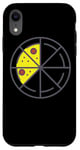 iPhone XR Pizza 3 Slices Cheese Pepperoni Funny Geometric Food Retro Case