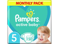 Pampers Active Baby 5 Bleier, 11-16 Kg, 150 Stk.