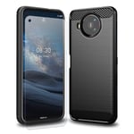 Olixar Case with Screen Protector for Nokia 8.3 5G, Stylish 2 in 1 Protection - Defend your Phone & Screen from Drops, Shocks and Scratches Sentinel - Black
