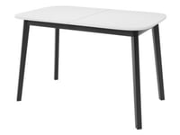 Magov - table à manger extensible - blanc et noir - 4 personnes - Best Mobilier