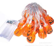 Halloween Pumpkin String Lights, Halloween Christmas Decoration Fairy Light Hanging Indoor/Outdoor Home Store Party Battery Operated (2 meter)