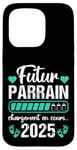 Coque pour iPhone 15 Pro Futur Parrain 2025 Humour Annonce Naissance Grossesse Cadeau