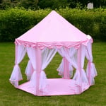 Yongqing - Tente pliable portative de Jeu pour Enfants Princesse Pop Up Chateau Filles Jouet Tente (Rose) Pour Maison Plage, etc