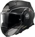 LS2, Casque Moto modulable ADVANT X METRYK Matt Titanium, XXL