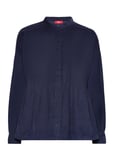 Women Blouses Woven Long Sleeve Navy Esprit Casual