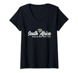 Womens African Souvenirs Makes My Heart Skip A Beat South Africa V-Neck T-Shirt