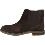 Clarks Men's Jaxen Chelsea Boot, Brown Sde, 8.5 UK