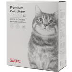 Premium Cat Litter Unscented Activated Carbon - Kissanhiekka hajustamaton 10 L - Kissat - Kissanhiekka ja kuivikkeet - Paakkuuntuva kissanhiekka - Selected by ZOO