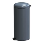 KITCHEN MOVE 905567E Black SS Kitchen Bin with Pedal 30 L Diameter 29 x H66 cm Stainless Steel with Bucket Blue, stainless steel ABS, gray, Ø29xH66cm