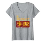 Womens Harry Potter Ron Weasley 02 Hogwarts Quidditch Sports V-Neck T-Shirt