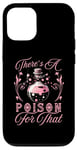 Coque pour iPhone 12/12 Pro T-shirt d'Halloween rose « There's A Poison For That Potion Bottle »