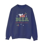 Disney Dam/Kvinnor Bambi Oh Deer Sweatshirt 4XL Marinblå Navy Blue 4XL