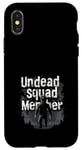 Coque pour iPhone X/XS Zombie Apocalypse Humour Humour Humour Undead Quotes Survival Comedy