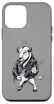 Coque pour iPhone 12 mini Heavy Metal Bison Hard Rock Buffalo Electric Guitar