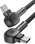 90° CABLE USB C,[2 m+2 m] 100W USB C vers USB C charge rapide,cable type C Nylon tressé de données Chargeur USB pour Samsung Galaxy S21 S20 S10 S9 Note10 oppo xiaomi Huawei Oneplus Laptops LG.[W915]