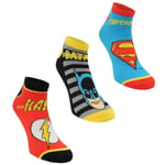 Official Dc Comics Trainers Socks Infant 3 Pack Kids Uk C8-c13 Eu 27-32 R551-17