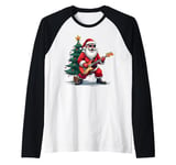 Rockin' Around the Christmas Tree Music Tee Raglan Baseball Tee