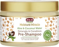 African Pride Moisture Miracle Aloe & Coconut Water, Detangle & Condition...