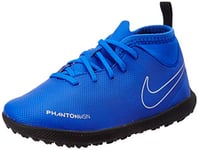 Nike Garçon Unisex Kinder Jr. Phantom Vision Club Dynamic Fit Turf Chaussures de Football, Bleu (Racer Blue/Black-Metallic Silv 400), 31.5 EU